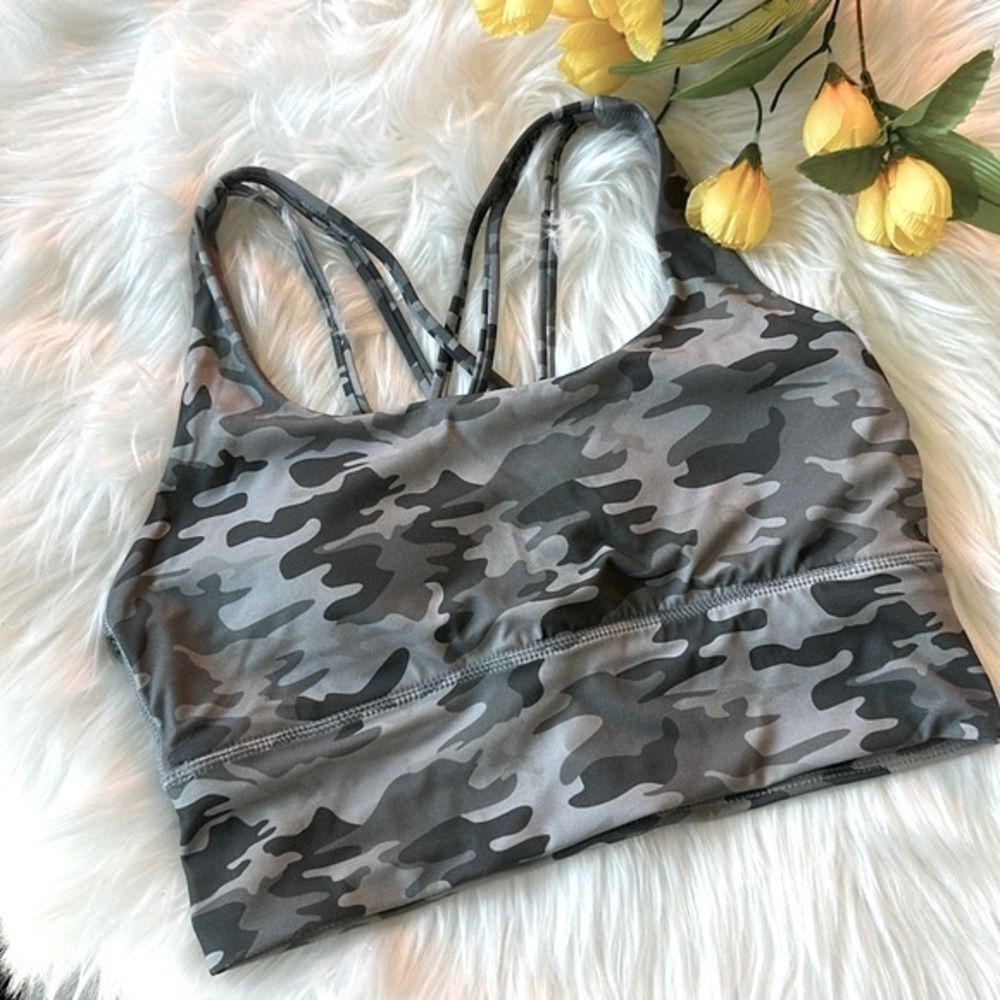Womens Sports Bra Wirefree Padded Racerback Yoga Bra